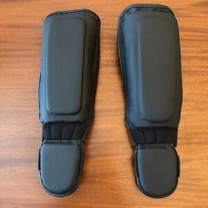 Century Youth L/XL Forearm Guards Martial Arts Training Pads Black Kickbox MMA